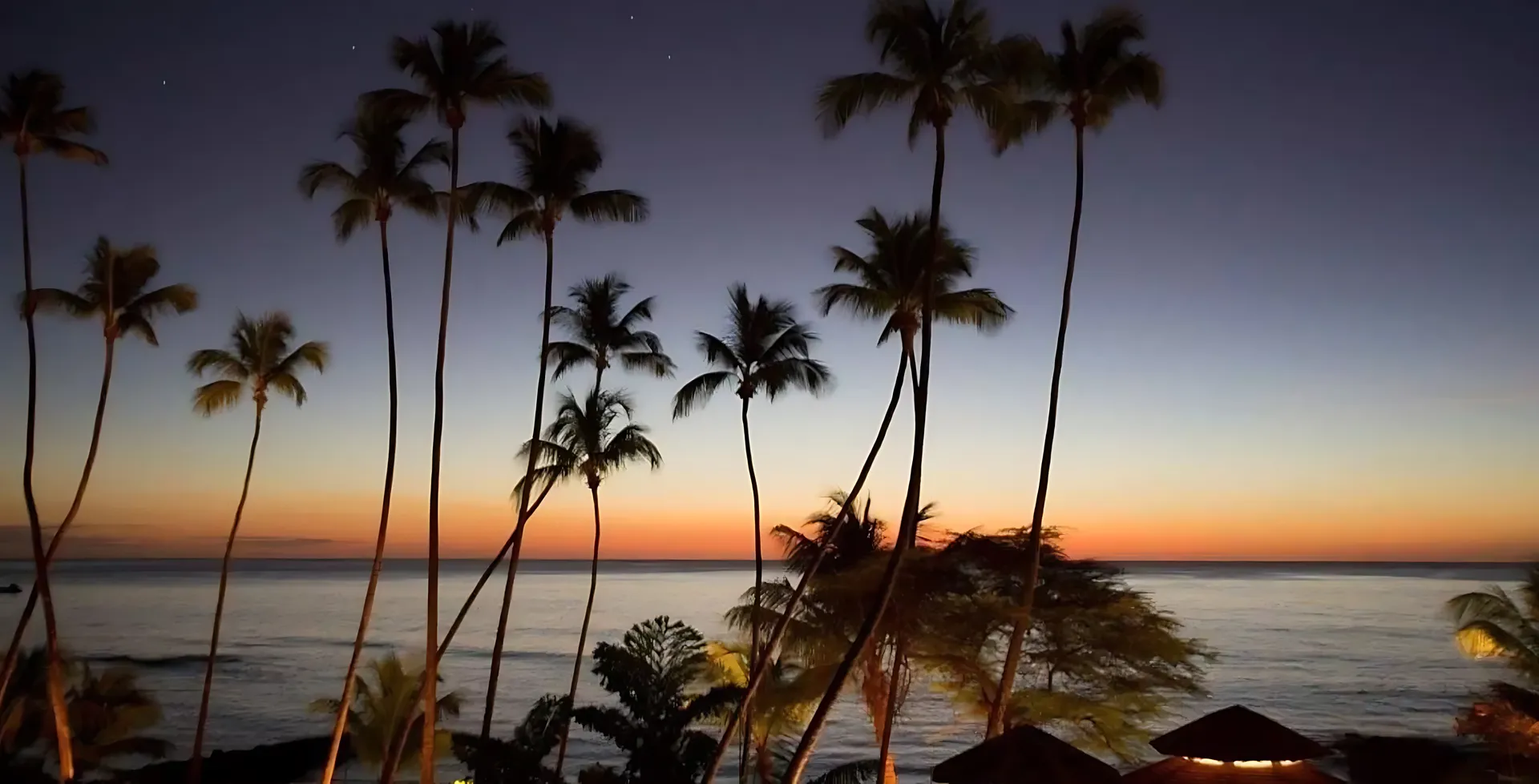 Beach Sunset Golden sunset over the Caribbean Sea at Saint Peter's Bay beach