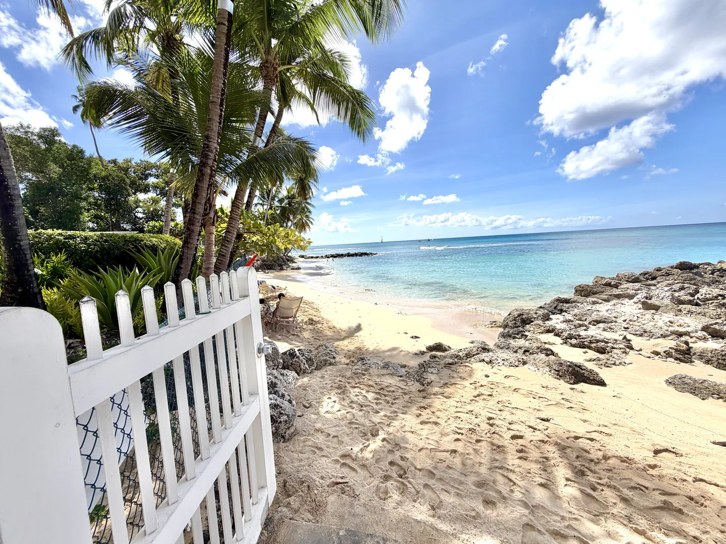 Beach Scene Beach view with calm waters