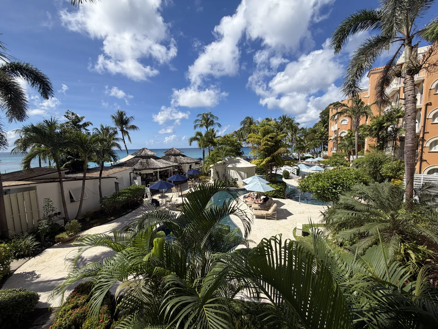 Terrace Sea View Panoramic sea view from private terrace at Saint Peter's Bay